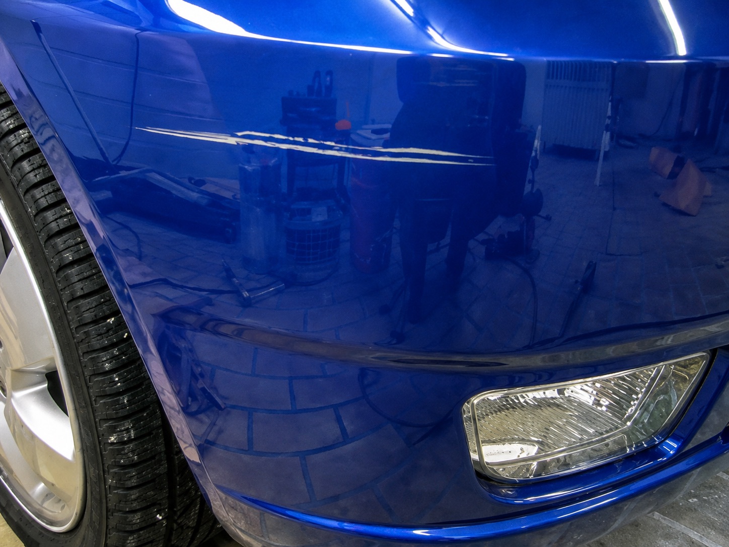 Stoßstangen Reparatur Vorher